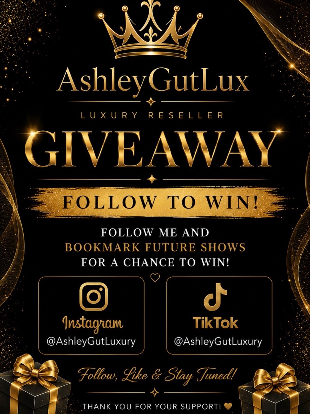 ⭐️ GIVEAWAY!! FOLLOW CLOSET & IG—> @ashleygutlux